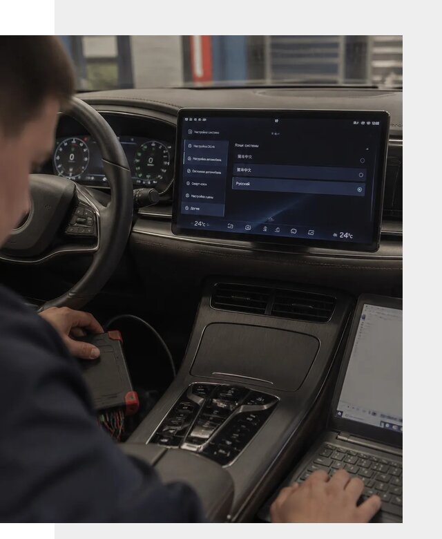 Русификация автомобиля BYD HAN для эксплуатации в Одинцове